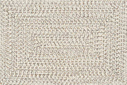 Beige Braided Faux Jute Rug
