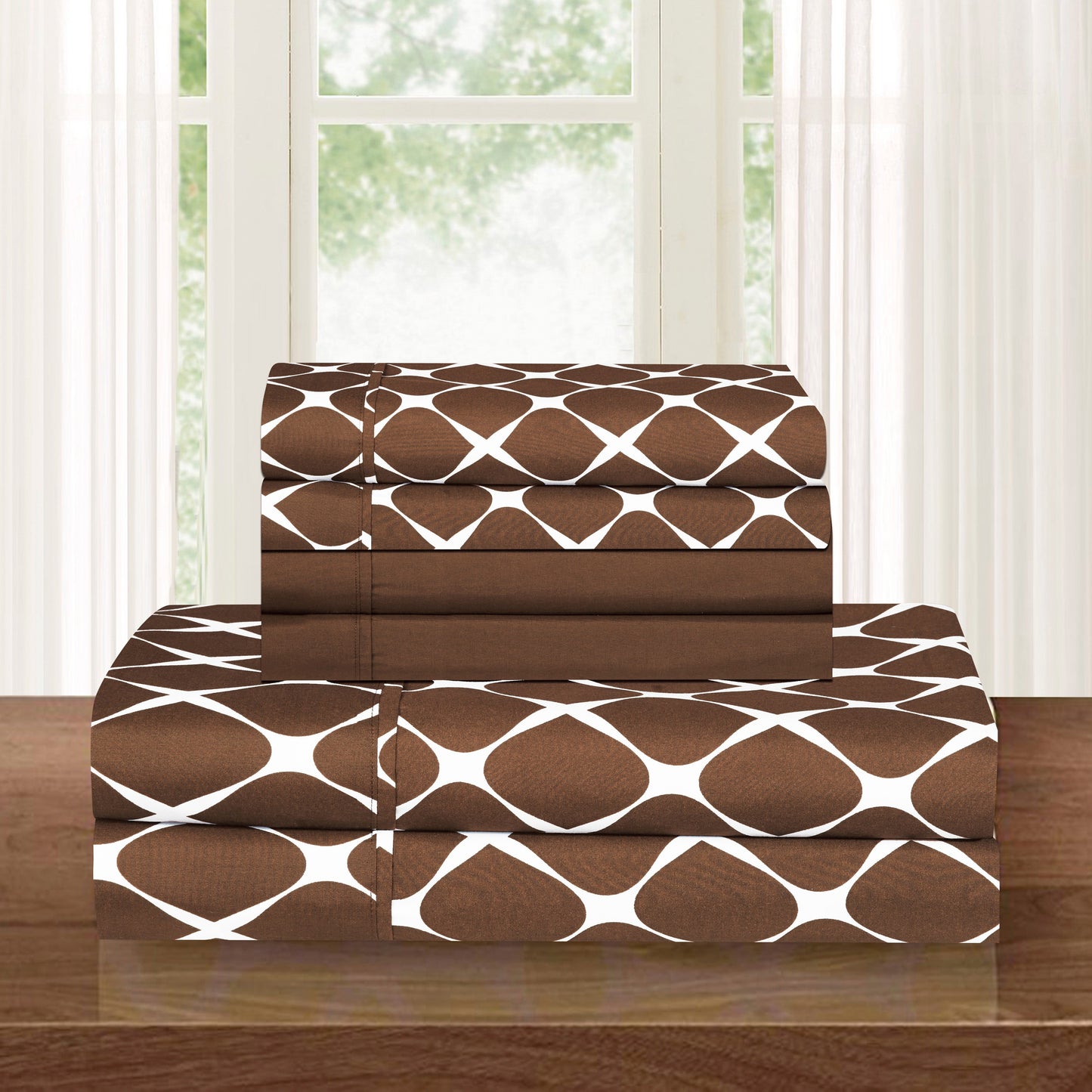 Elegant Comfort 6-Piece Bloomingdale Sheet Set - Comparable to a Hotel Premium Quality