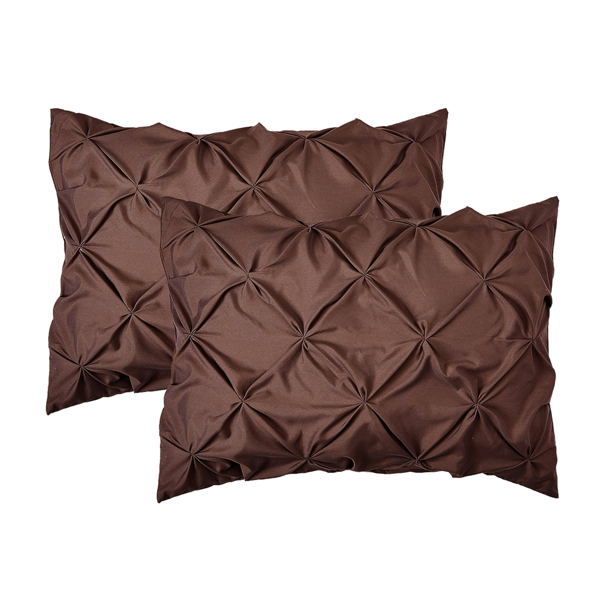 Elegant Comfort 8-Piece Pintuck Pinch Pleated Comforter Set - Includes 4-Piece Sheet Set with Double Sided Storage Pockets