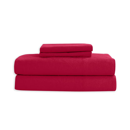 Elegant Comfort 4-Piece Cotton Flannel Sheet Set - 100% Turkish Cotton
