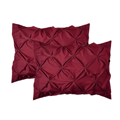 Elegant Comfort 8-Piece Pintuck Pinch Pleated Comforter Set - Includes 4-Piece Sheet Set with Double Sided Storage Pockets