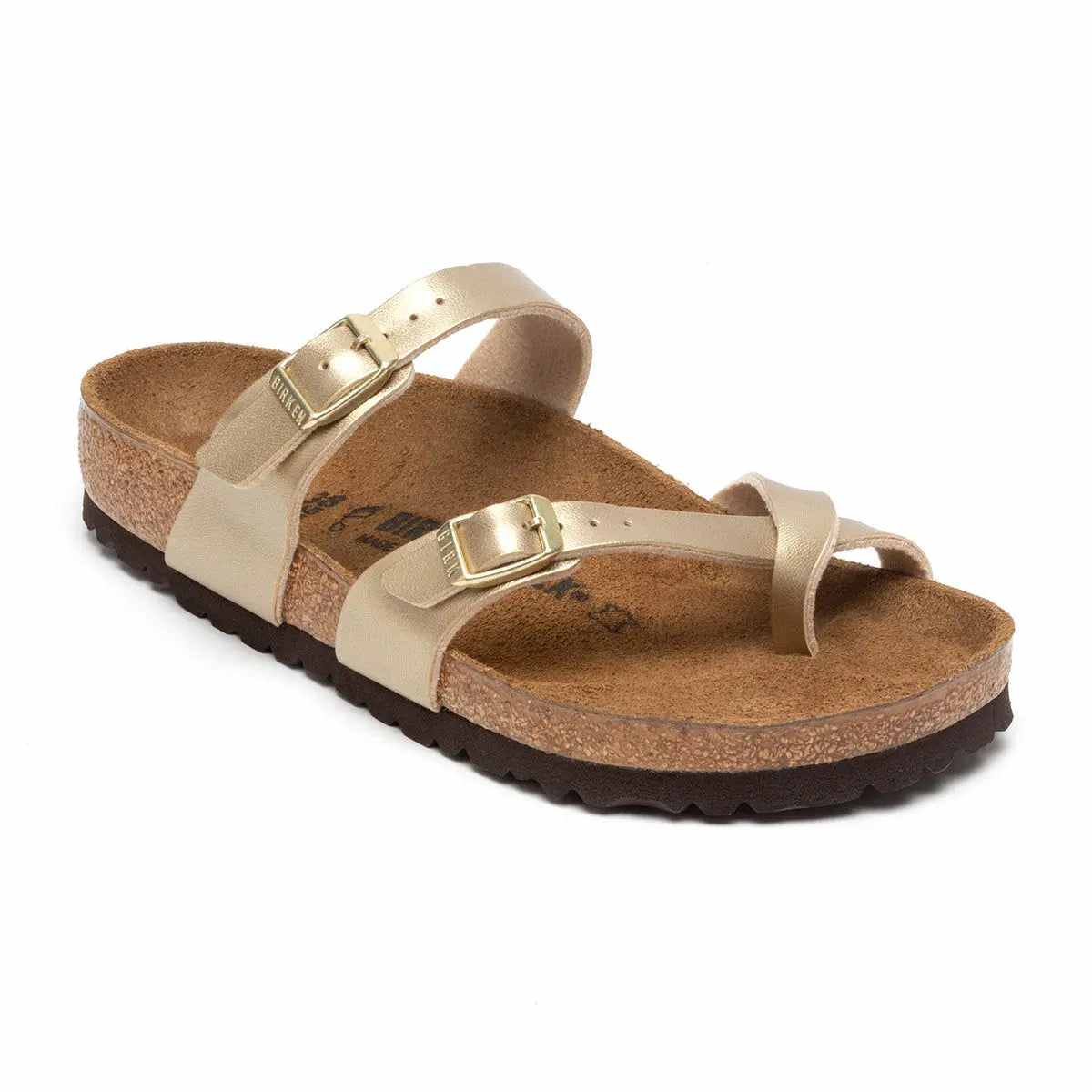 Birkenstock Mayari Birko-Flor Icy Stone Gold