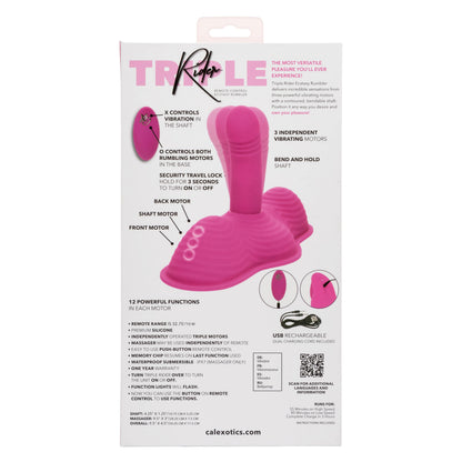 CalExotics Triple Rider Remote Control Ecstasy Rumbler