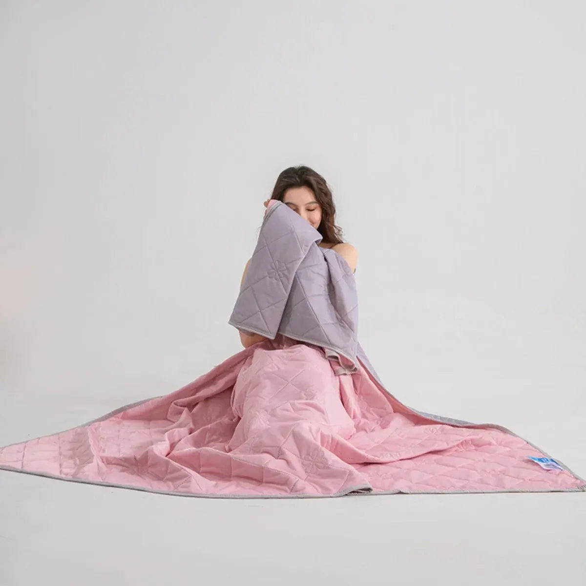 Dual-Sided Cooling Throw Blanket