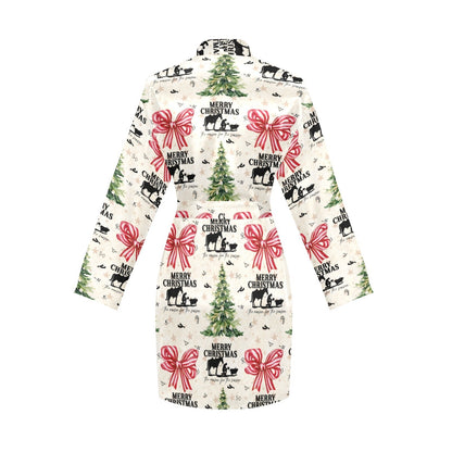 Baha Ranch Praying Cowboy Christmas Western Cowgirl Satin Robe