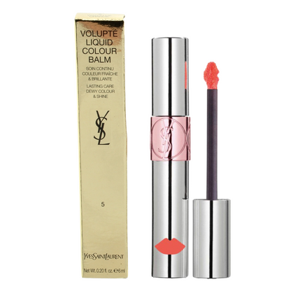 YSL Volupte Liquid Lip Balm 5 Watch Me Orange
