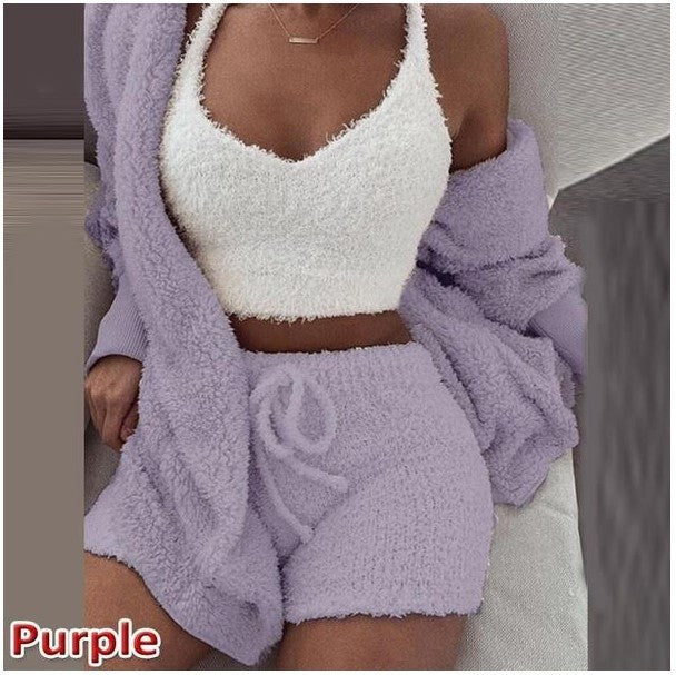 Women’s Plush 3-Piece Homewear Set