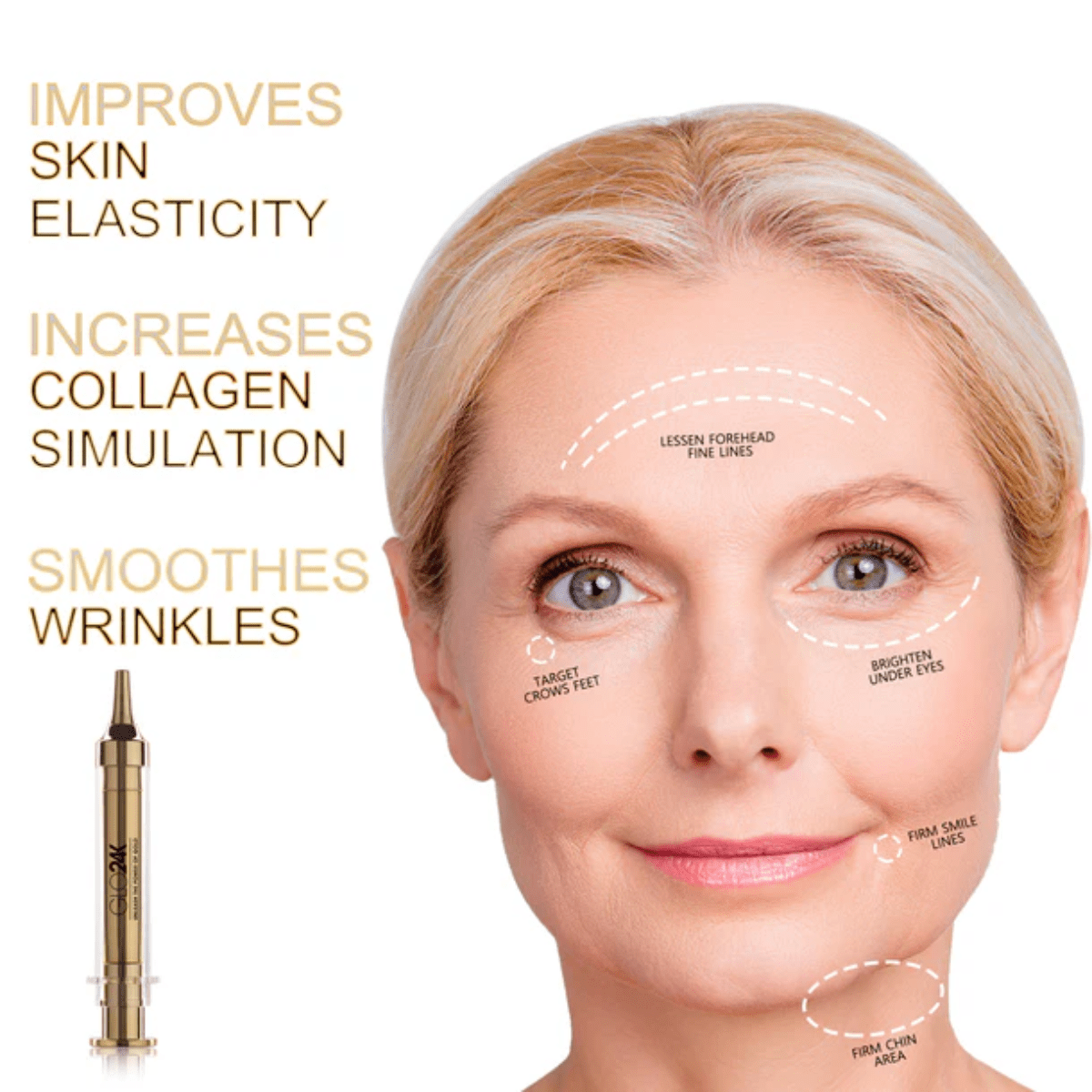 GLO24K Express Non-Surgical Anti-Aging Facelift (Syringe)