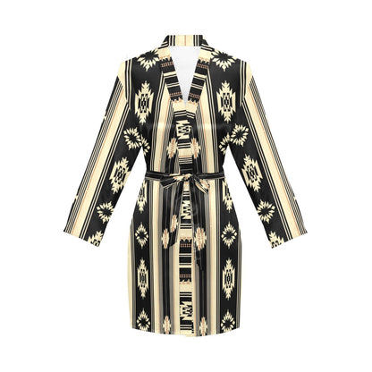 Baha Ranch Colores de Mexico Santa Fe Aztec Satin Robe