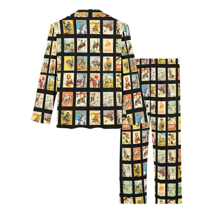 Baha Ranch Cowboy Collage Women's Western Pajama Set