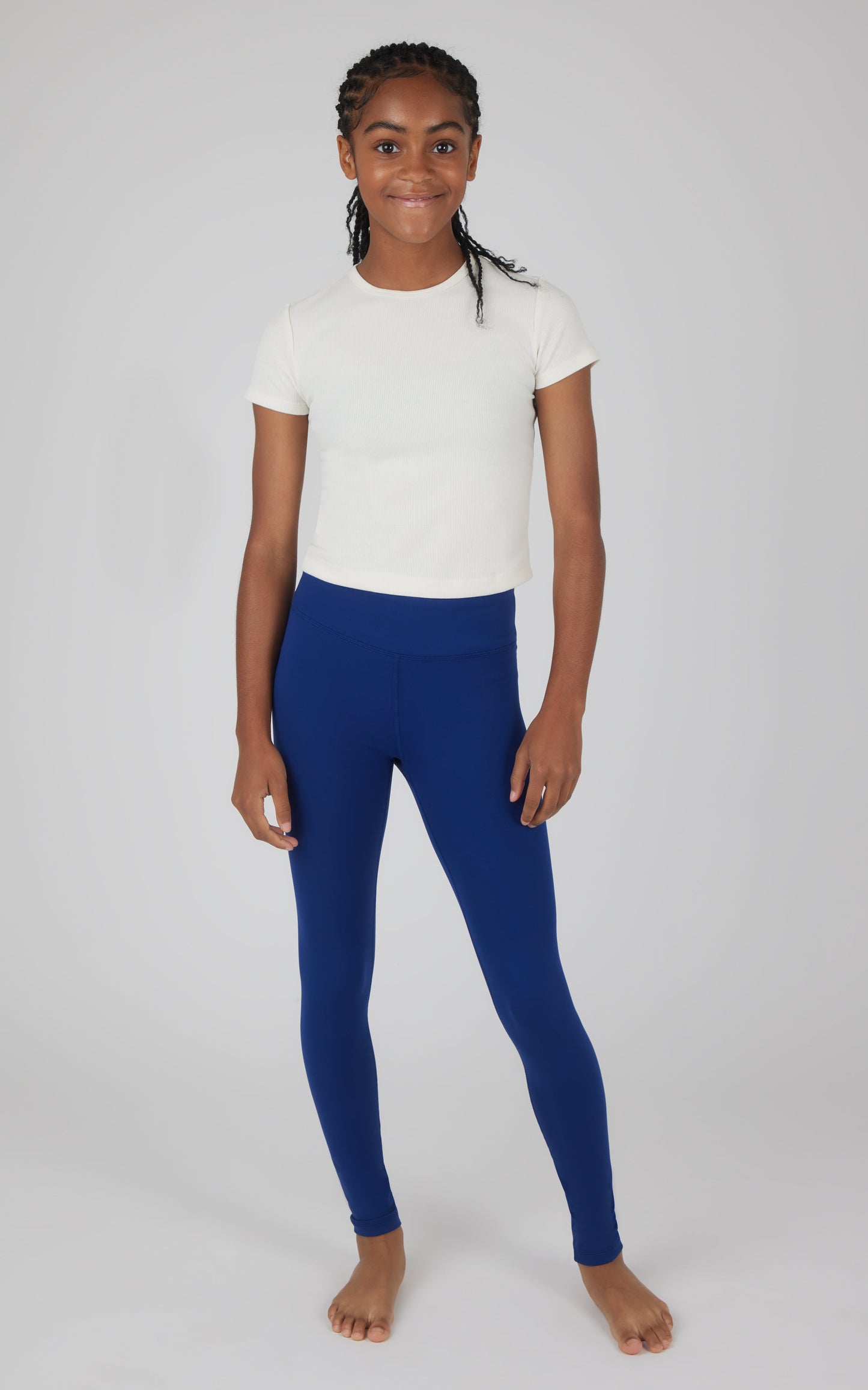 90 Degree by Reflex Girls 2 PK Interlock Everyday Cargo and Basic Legging
