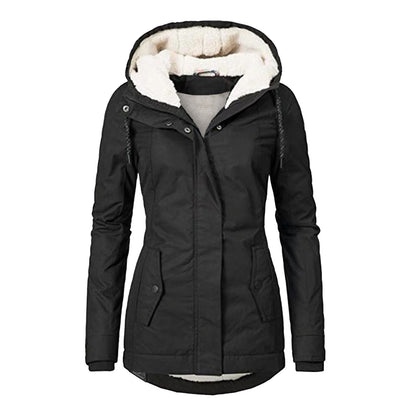 Women's Warm Hooded Fleece Jacket