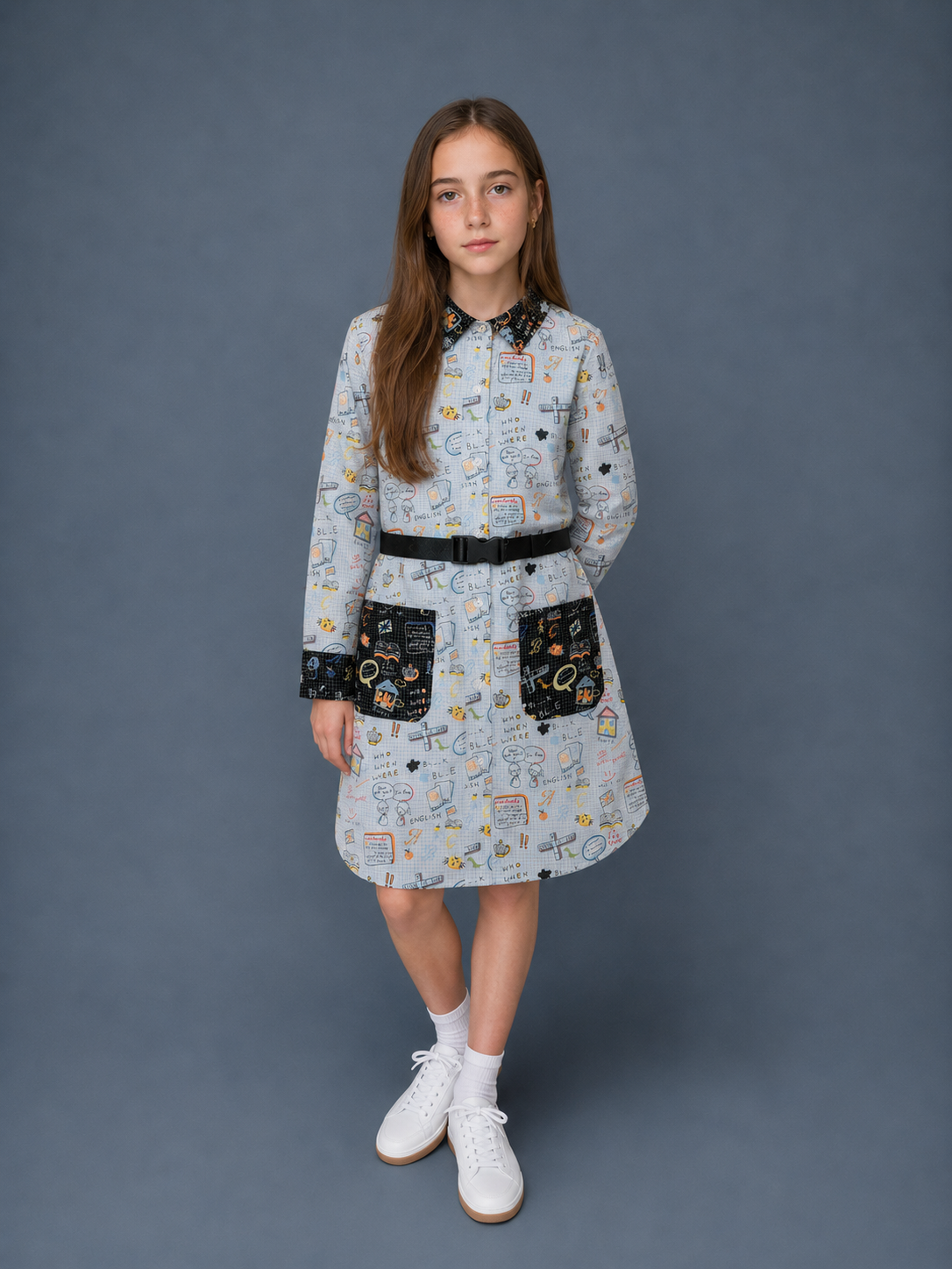 Chalkboard Buckle Dress