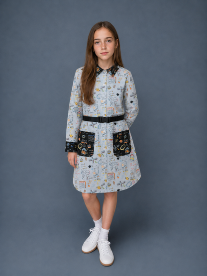 Chalkboard Buckle Dress
