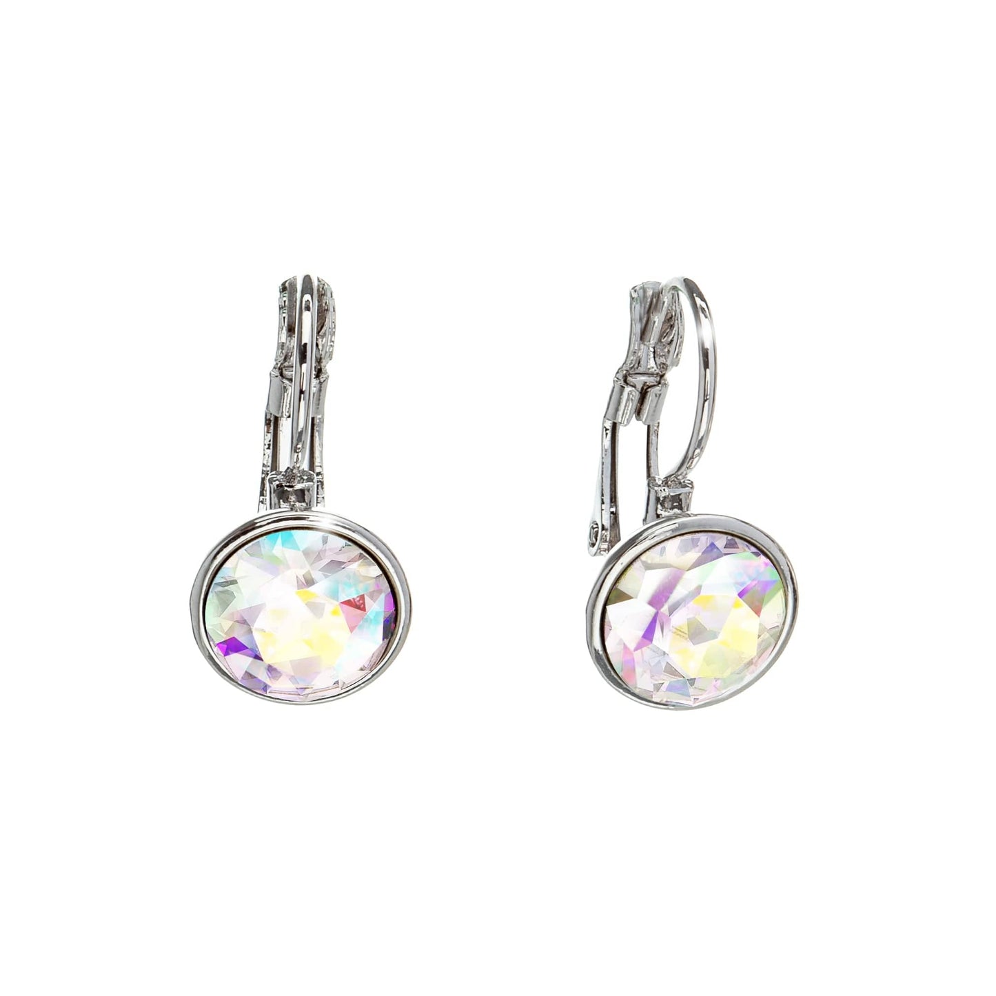 Classic Leverback Earrings with Sparkling Swarovski Crystals