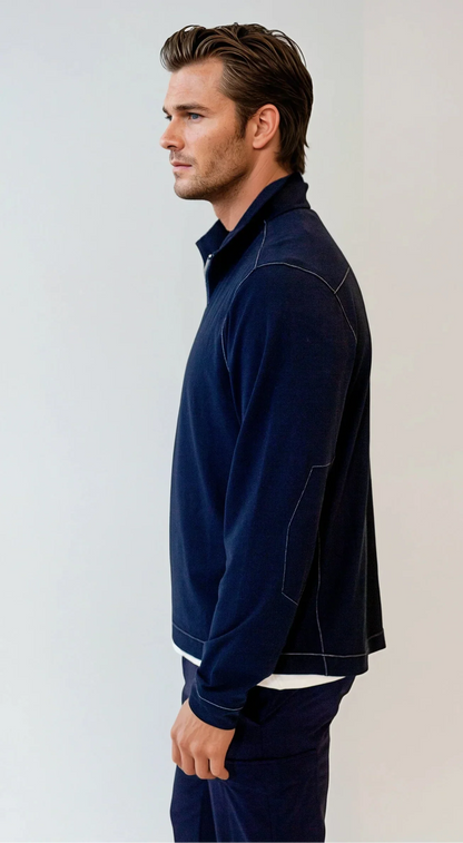 Buki Cinqo Travel Half Zip - Navy