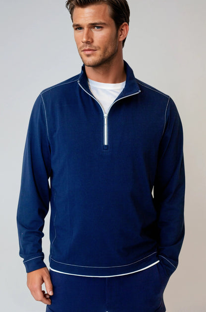 Buki Cinqo Travel Half Zip - Navy