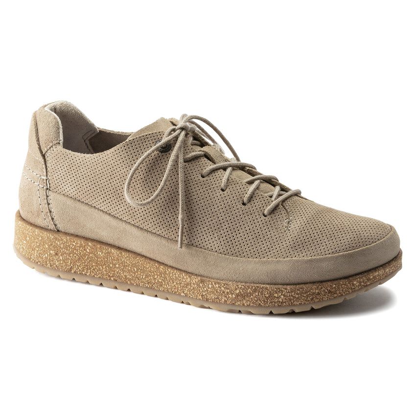 Birkenstock Honneff Light Suede Leather Sandcastle