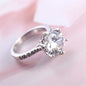 Crystal & Cubic Zirconia Pavé Round-Cut Ring