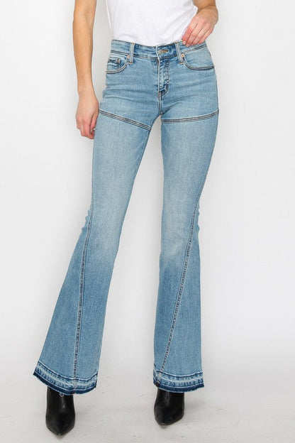 Brianna High Rise Skinny Flare Jeans (Reg & Plus)