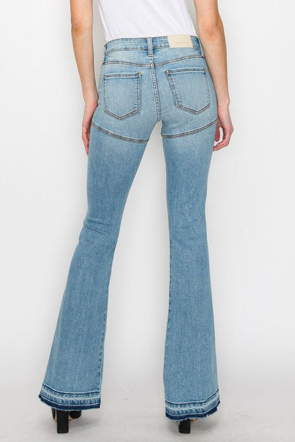Brianna High Rise Skinny Flare Jeans (Reg & Plus)