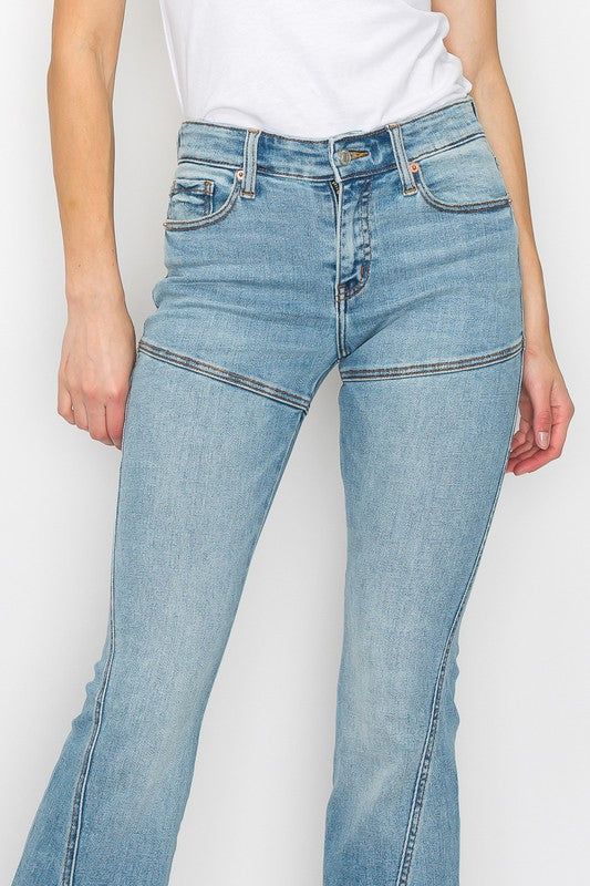 Brianna High Rise Skinny Flare Jeans (Reg & Plus)