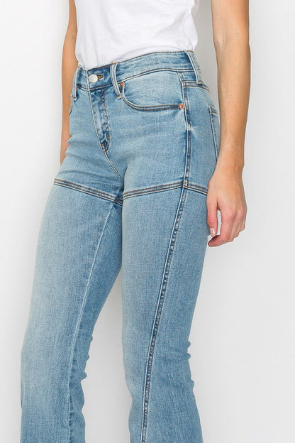 Brianna High Rise Skinny Flare Jeans (Reg & Plus)