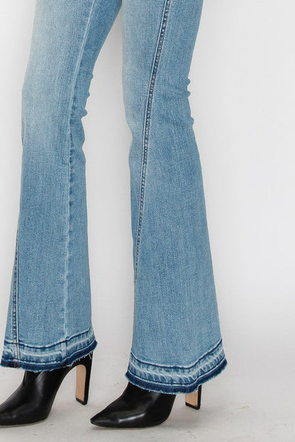 Brianna High Rise Skinny Flare Jeans (Reg & Plus)