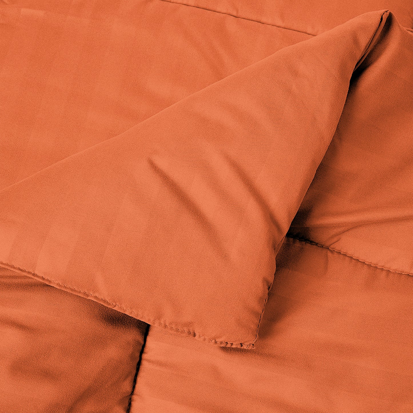 Elegant Comfort 8-Piece Dobby Stripe Comforter Set - Includes 4-Piece Sheet Set with Double Sided Storage Pockets