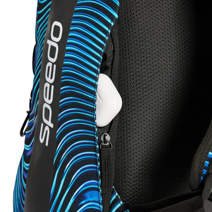 Speedo Printed 35L Team Rucksack Backpack - Tideway Sapphire