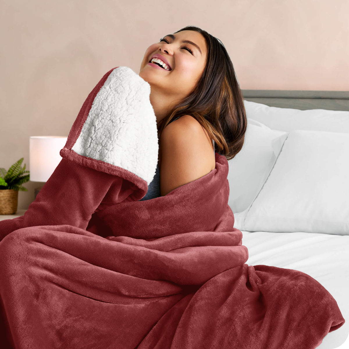 Bare Home Sherpa Blanket