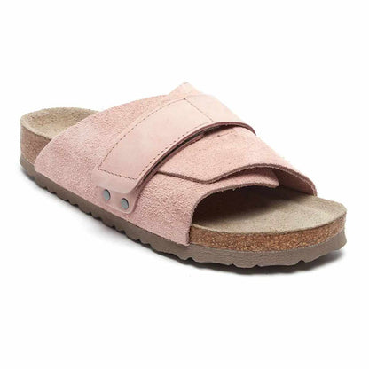 Birkenstock Kyoto Soft Footbed Nubuck Suede Leather Sandals
