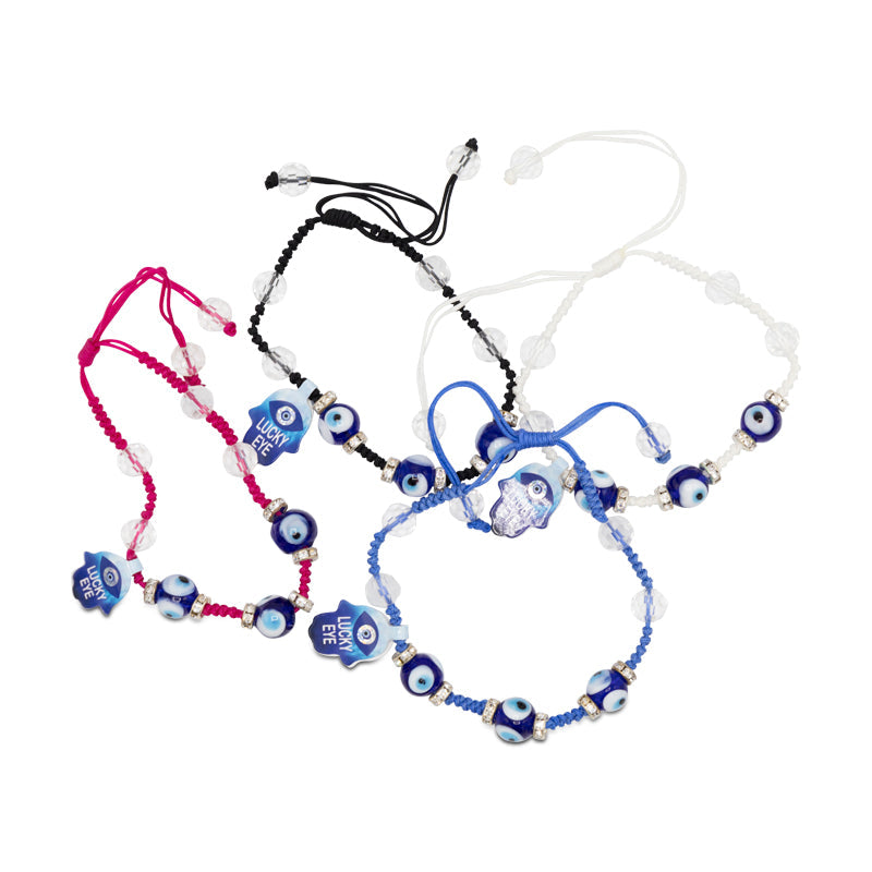 Elements Lucky Eye Anklet Bracelet By Cool Jewels - Choose Colour