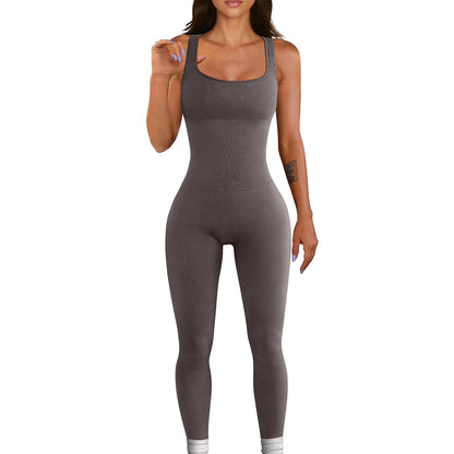 4 Pack Women’s Ribbed Sleeveless Jumpsuit