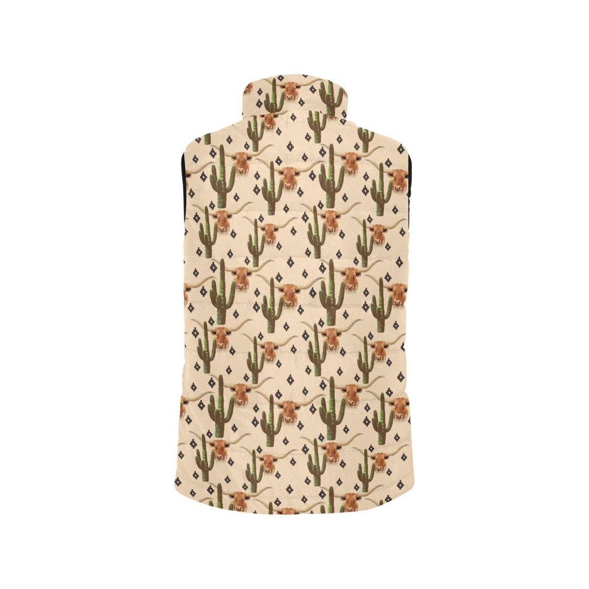Baha Ranch Longhorn Cactus Women's Western Puffy Vest