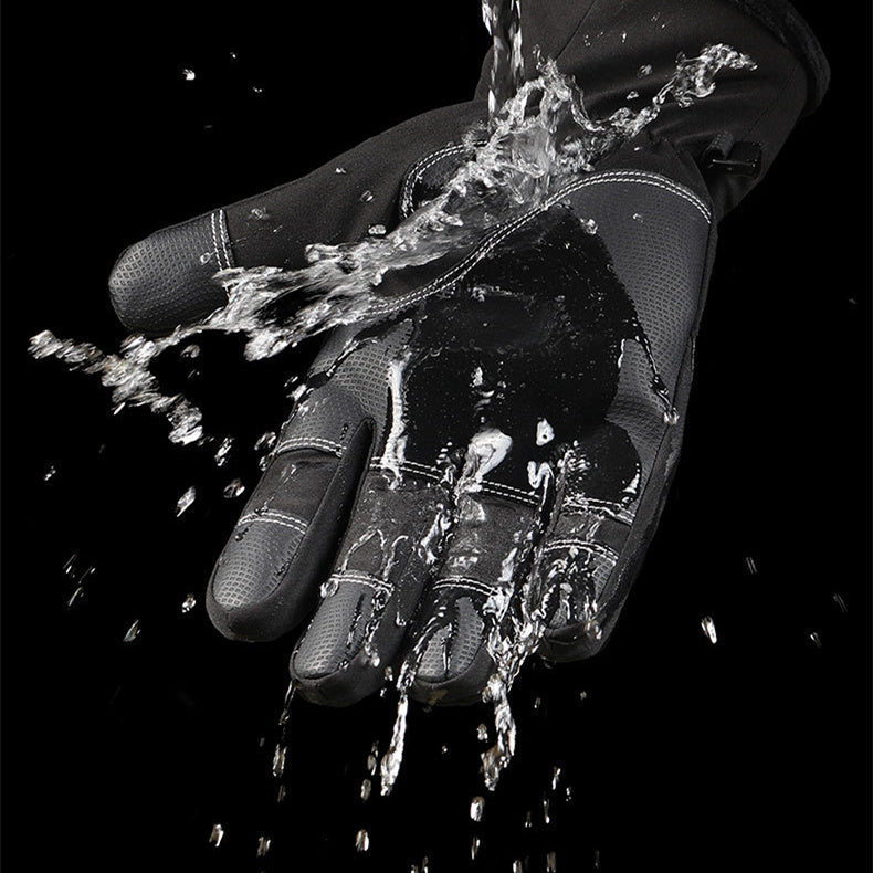 Opened-Finger Gloves Touchscreen Unisex Waterproof Windproof Warm Winter Gloves For Cycling Fishing Skiing