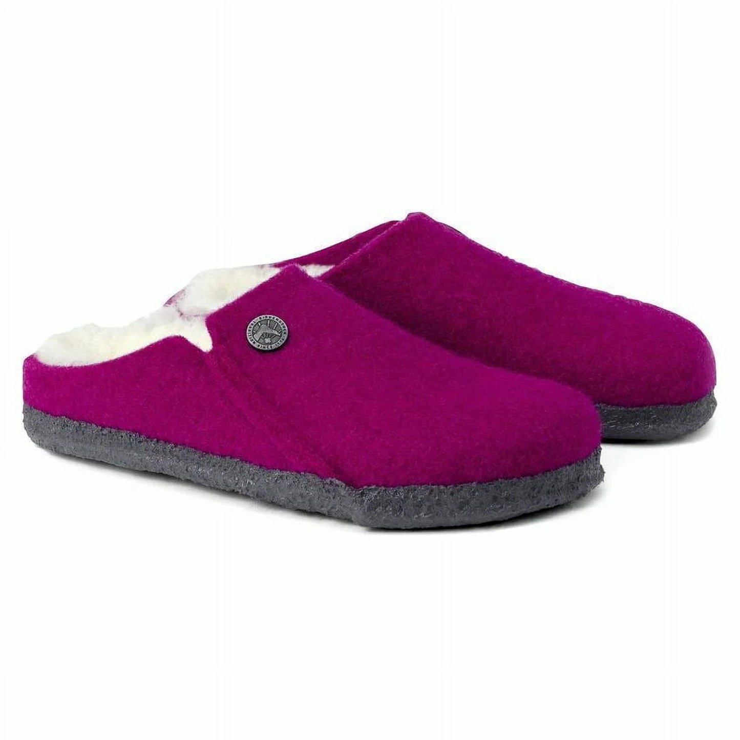 Birkenstock Zermatt Kids Shearling Wool Clog Berry Pink