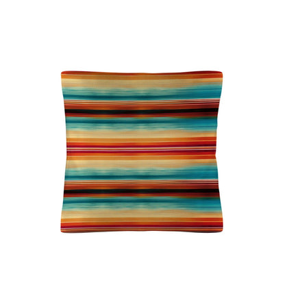 Colores De Mexico Southwest Serape Pillow Case 18x18" Made in America