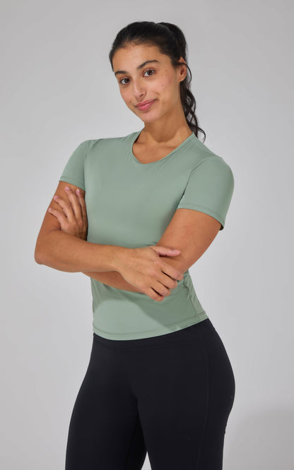 90 Degree by Reflex 2 Pk Air Cloud Jersey Meet and Greet Length Short Sleeve Shirt