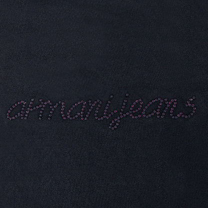 Armani Jeans Logo Long Sleeved Navy T-Shirt 6Y5T20 Women's