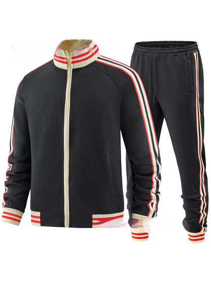 Men's Colorblock Two-Piece Tracksuit