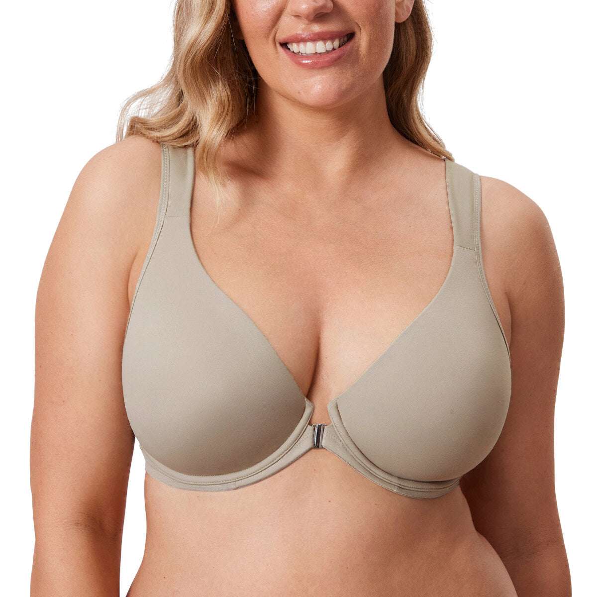 Front Closure Posture Support Underwire Plunge Bra