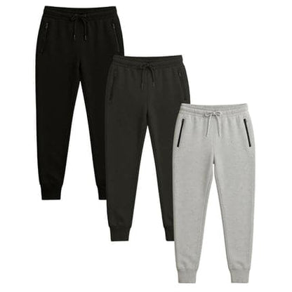 BenBen Womens 3 Pack Zipper Pocket Fleece Jogger