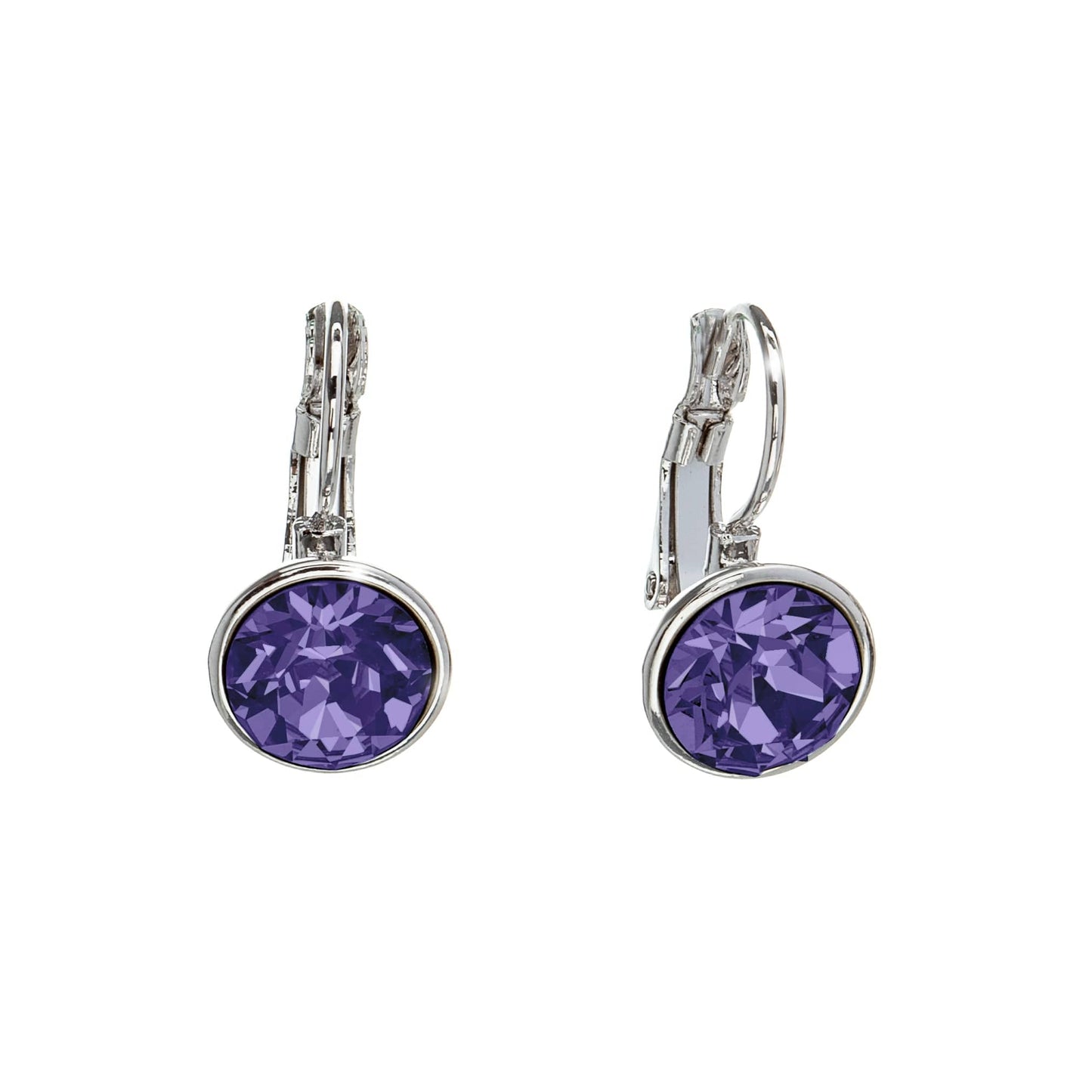 Classic Leverback Earrings with Sparkling Swarovski Crystals