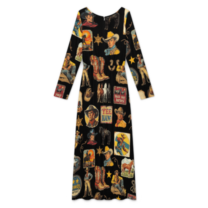 Baha Ranch Vintage Cowboy Collage Western Jumpsuit