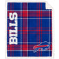 Buffalo Bills NFL Team Classic Plaid Throw 50x60