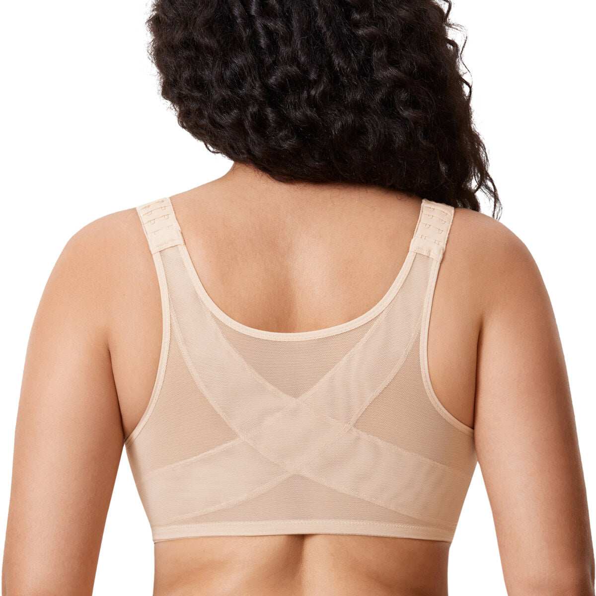 Front Closure Posture Support Underwire Plunge Bra