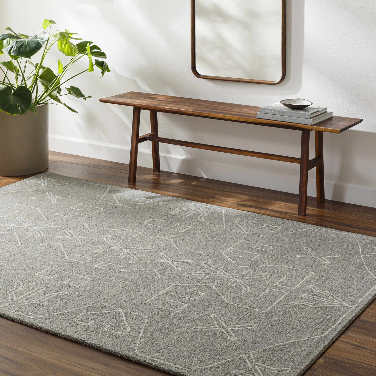 Duard Modern Wool Rug - Clearance