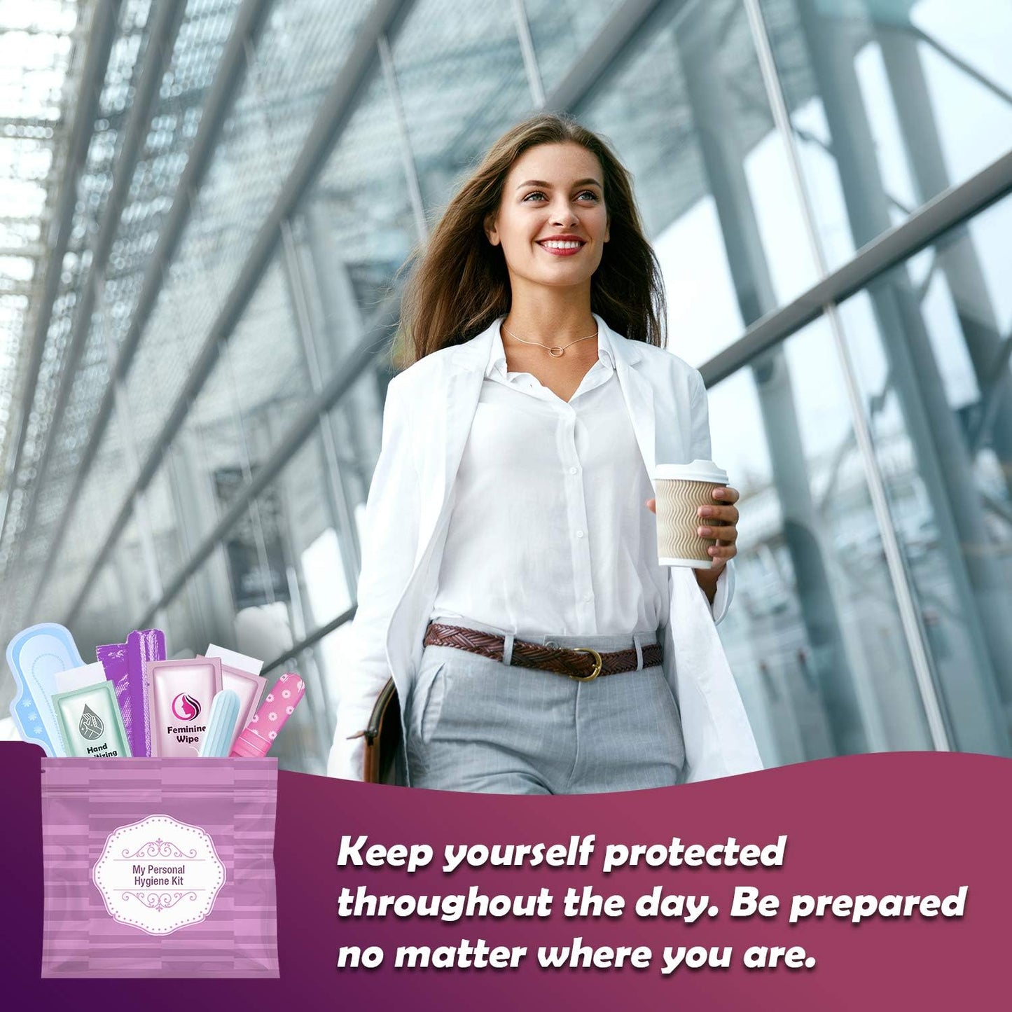 Feminine Hygiene Kits Pack of 10 (Purple)