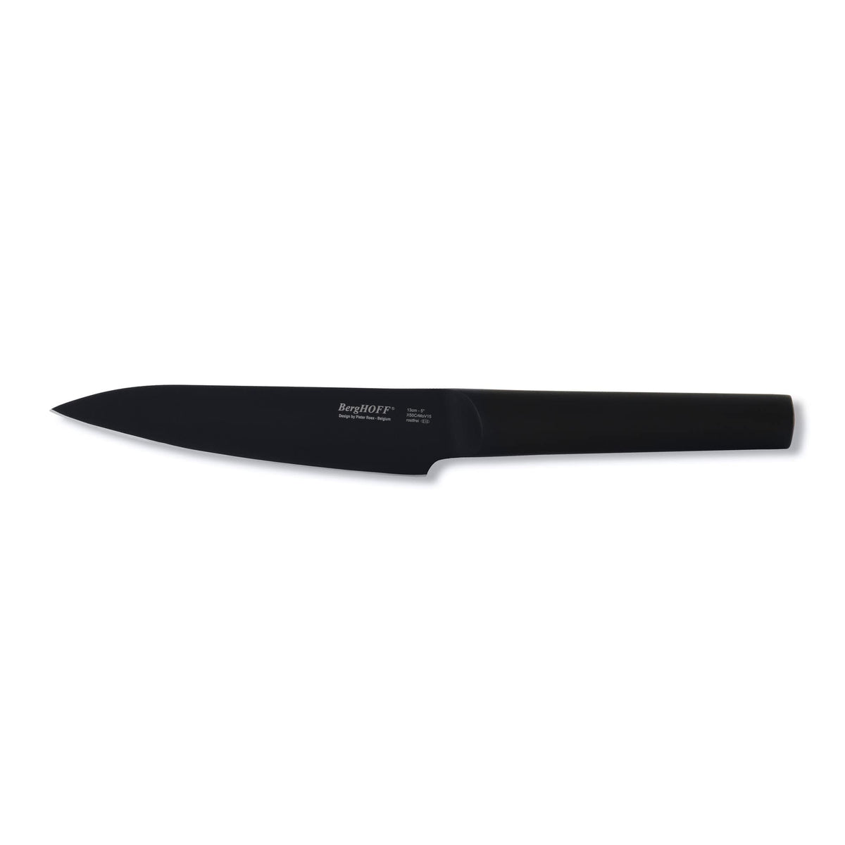 BergHOFF Ron 5" Stainless Steel Utility Knife, Black